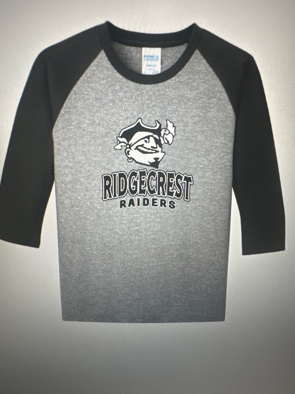 Ridgecrest Youth 3/4 Sleeve baseball Tee