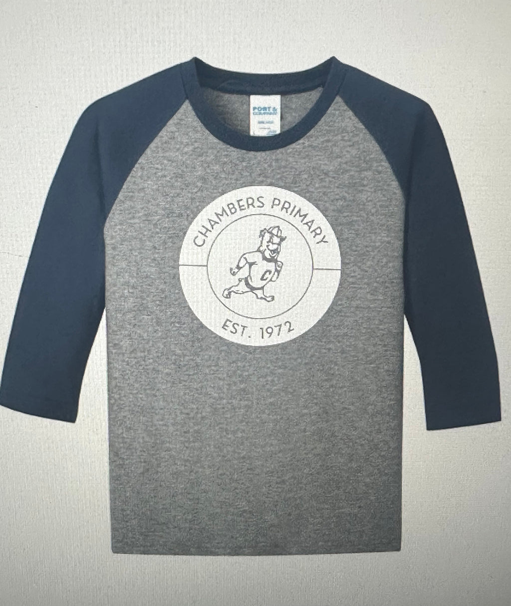 Youth and Adult Chambers Primary 3/4 Sleeve Tee