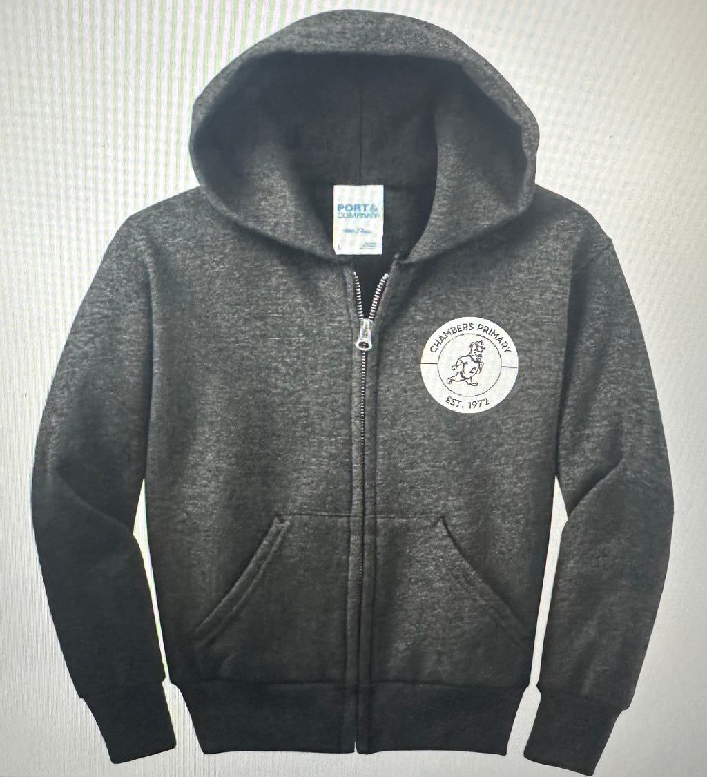 Chambers Fleece Full-Zip Adult and Youth Hooded Sweatshirt