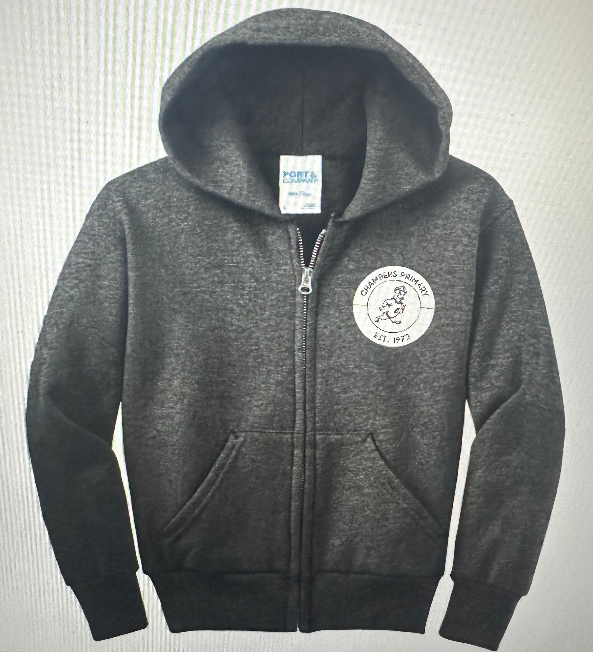 Chambers Fleece Full-Zip Adult and Youth Hooded Sweatshirt