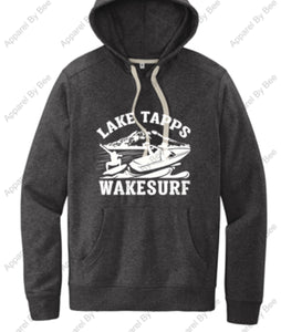Lake Tapps Wake Surf Hooded Sweatshirt FRONT Logo