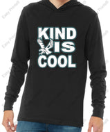 Evergreen Primary "Kind is Cool" Bella+Canvas Unisex Jersey Long Sleeve Hoodie