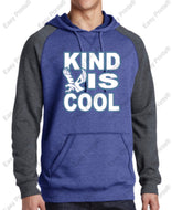 Adult Evergreen Primary "Kind is Cool" District Lightweight Fleece Raglan Hoodie