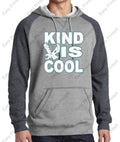 Adult Evergreen Primary "Kind is Cool" District Lightweight Fleece Raglan Hoodie