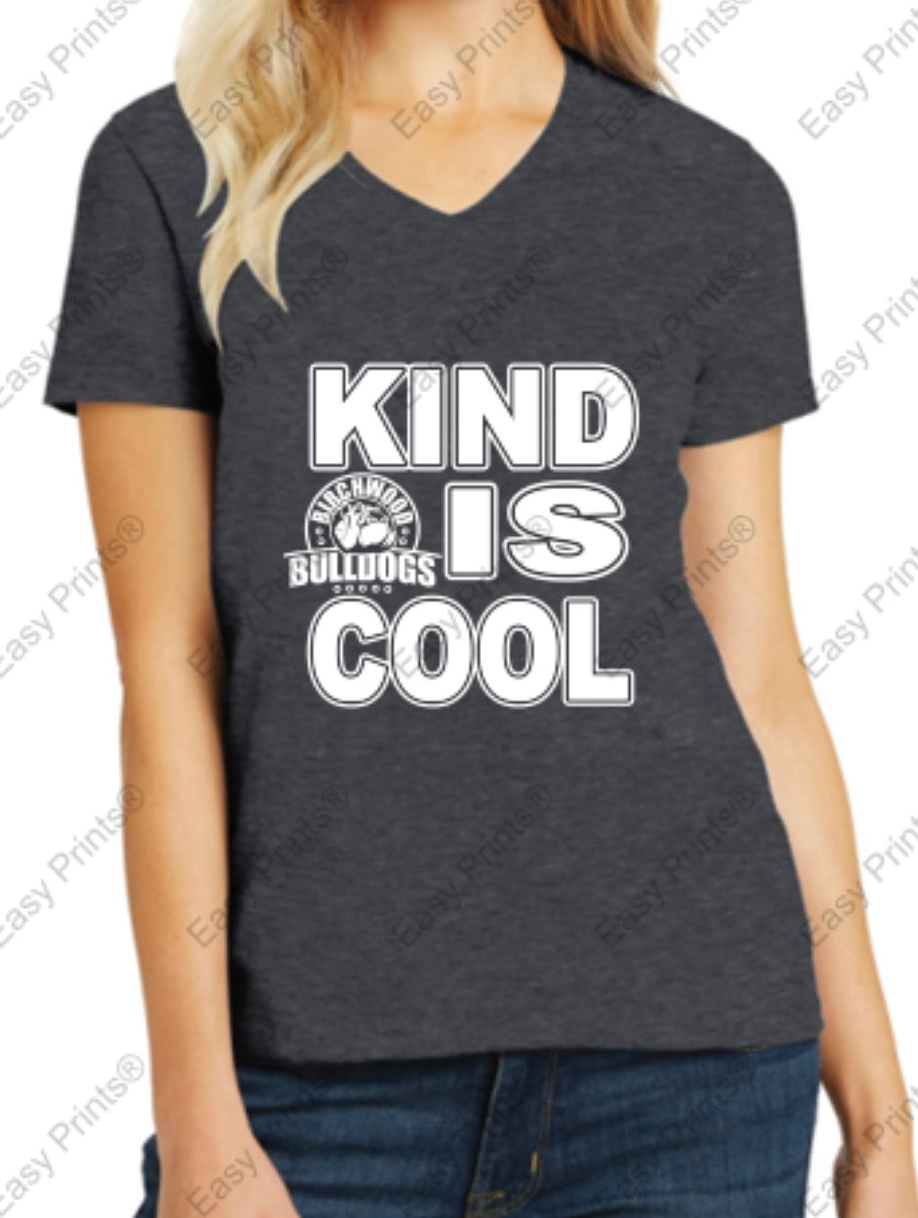 Birchwood "Kind is Cool" Women's V-Neck Tee