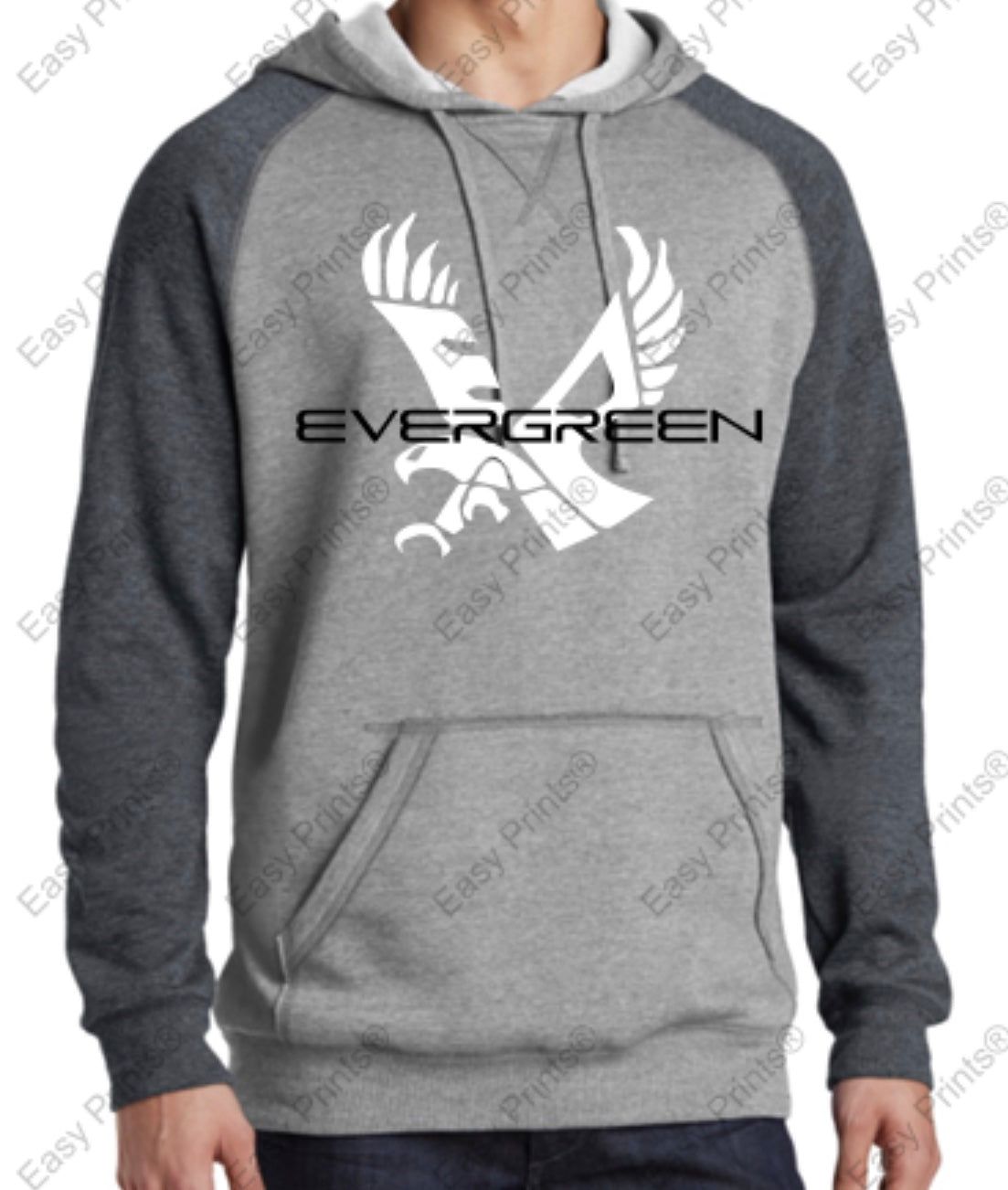 Evergreen Primary District Lightweight Fleece Raglan Hoodie