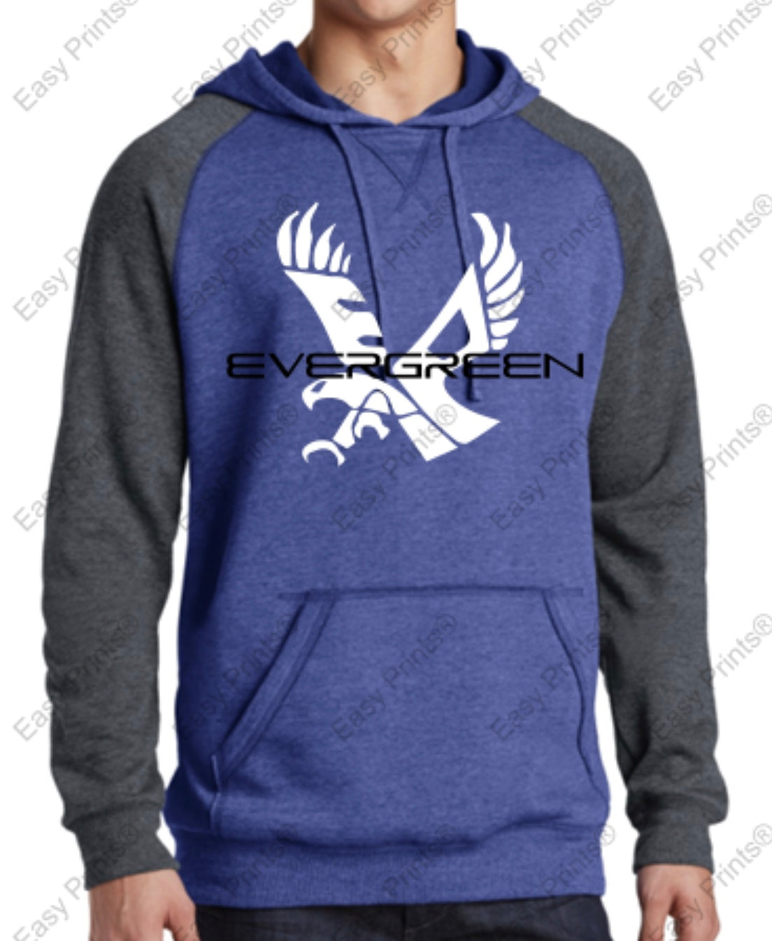 Evergreen Primary District Lightweight Fleece Raglan Hoodie