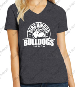 Birchwood Bulldogs Women's V-Neck Tee
