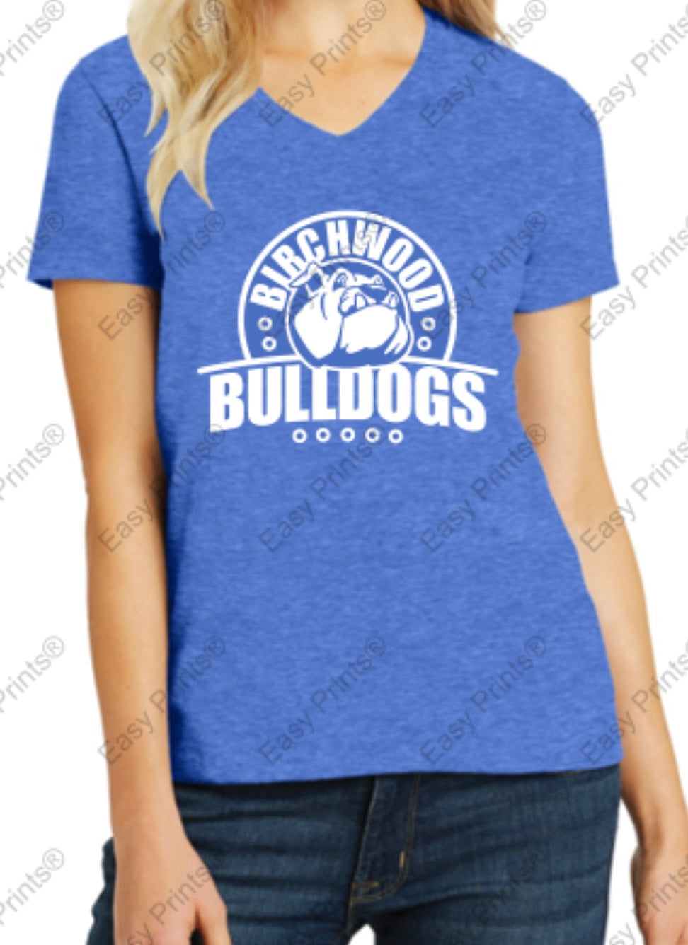 Birchwood Bulldogs Women's V-Neck Tee