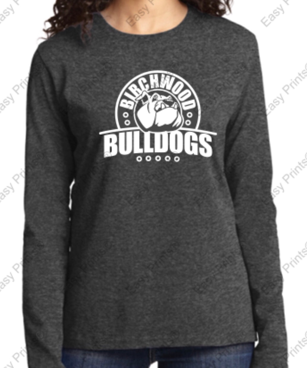 Birchwood Bulldogs Women's Port & Company Long Sleeve Tee