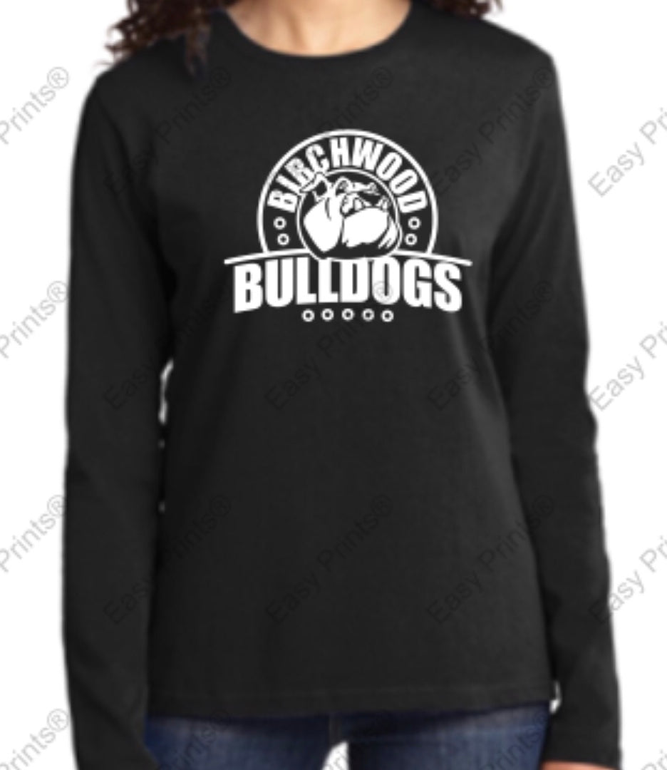 Birchwood Bulldogs Women's Port & Company Long Sleeve Tee