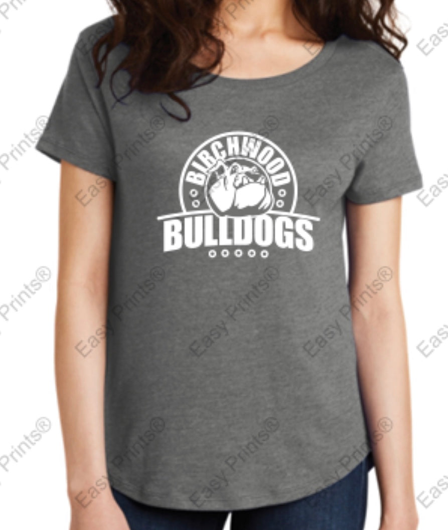 Birchwood Bulldogs Alternative Women's Backstage Vintage 50/50 Tee