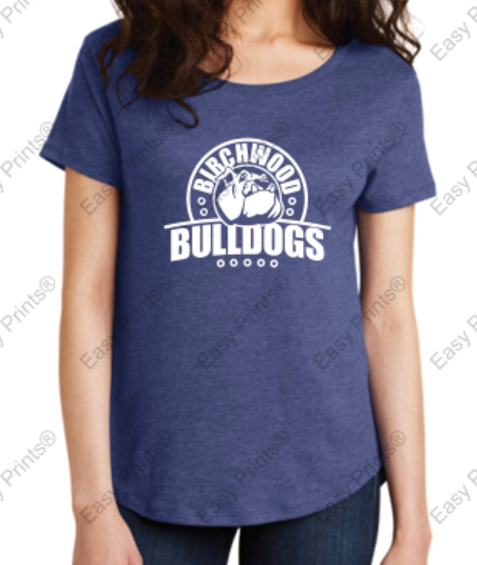Birchwood Bulldogs Alternative Women's Backstage Vintage 50/50 Tee