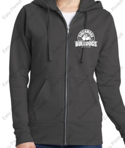 Birchwood Bulldogs Port & Company® Ladies Core Fleece Full-Zip Hooded Sweatshirt