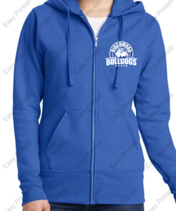 Birchwood Bulldogs Port & Company® Ladies Core Fleece Full-Zip Hooded Sweatshirt