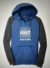 Sunset "Kind is Cool" Womens Lightweight Fleece Raglan Hoodie