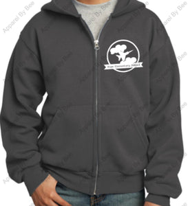 Pope Elementary Port & Company® - Core Fleece Full-Zip Adult and Youth Hooded Sweatshirt