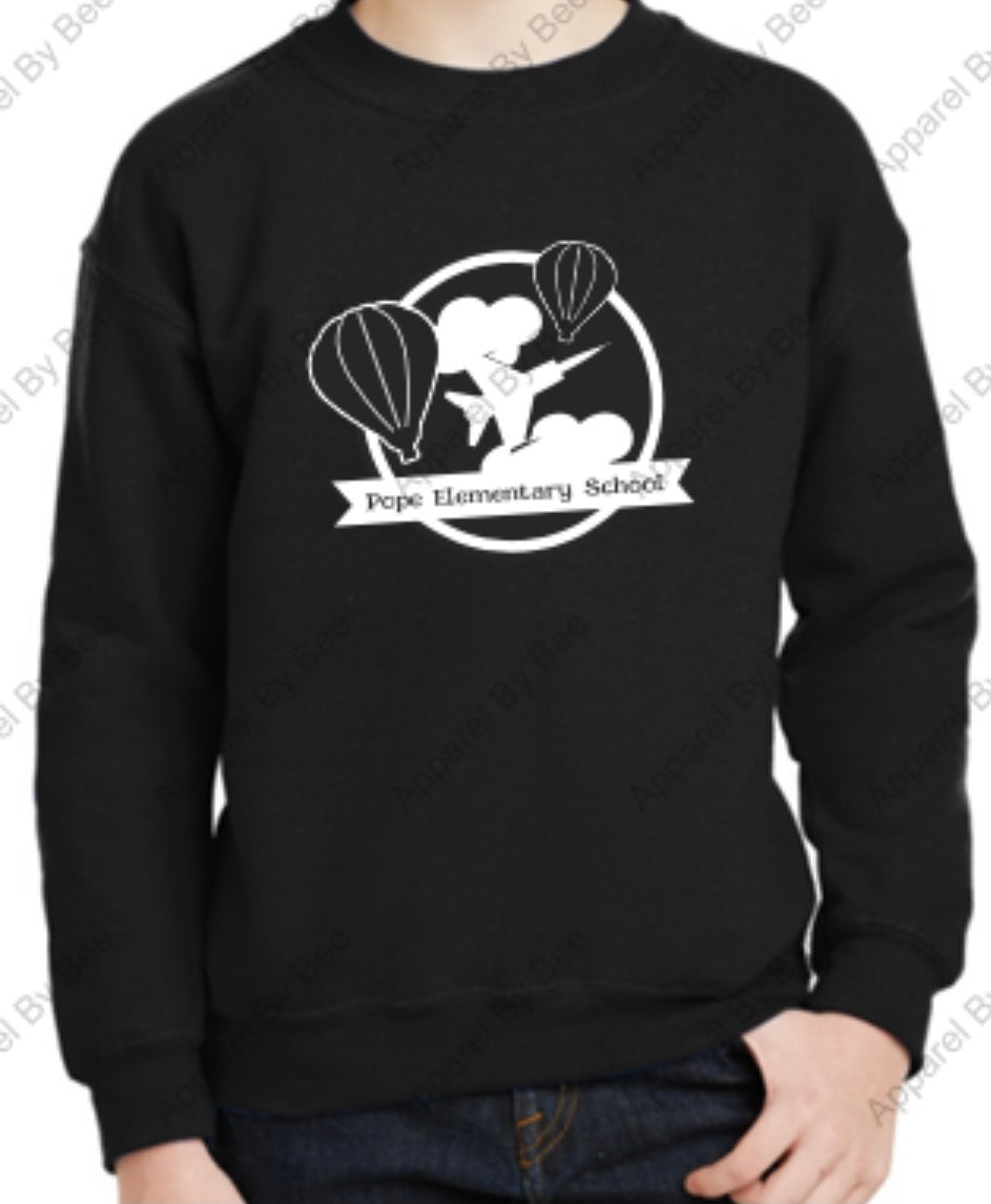 Pope  "Hot Air Balloon" Adult and Youth Crew Neck Sweatshirt