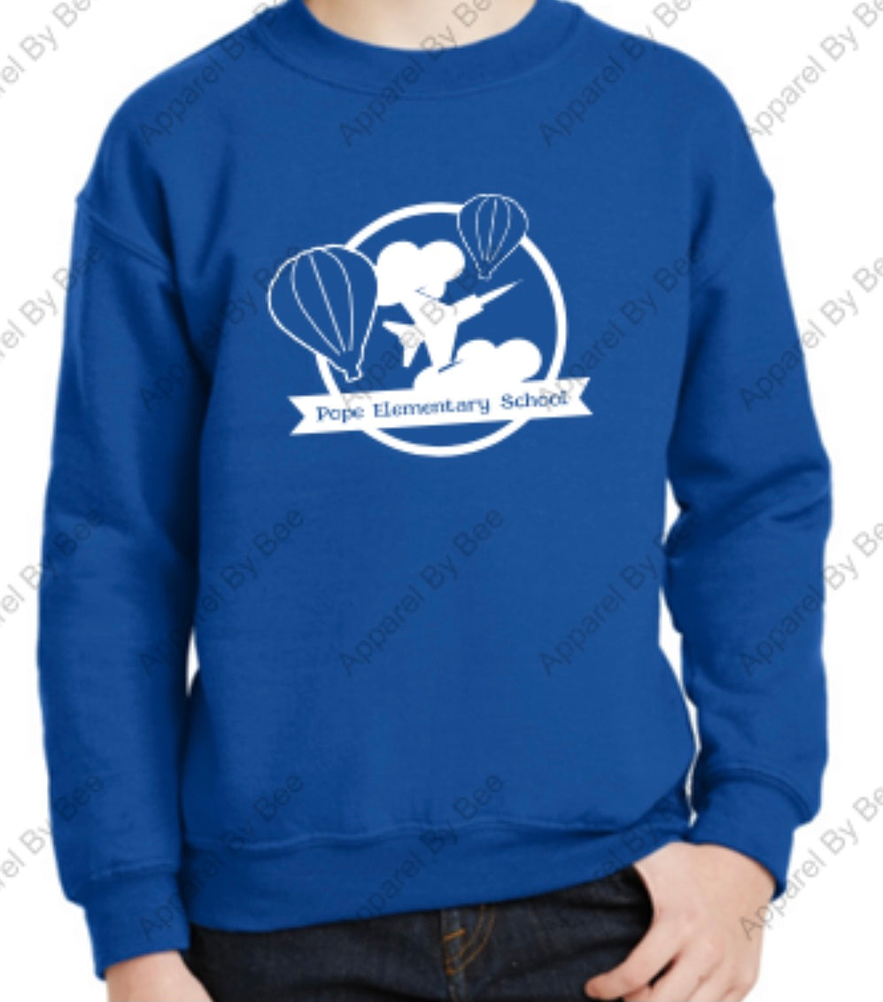 Pope  "Hot Air Balloon" Adult and Youth Crew Neck Sweatshirt