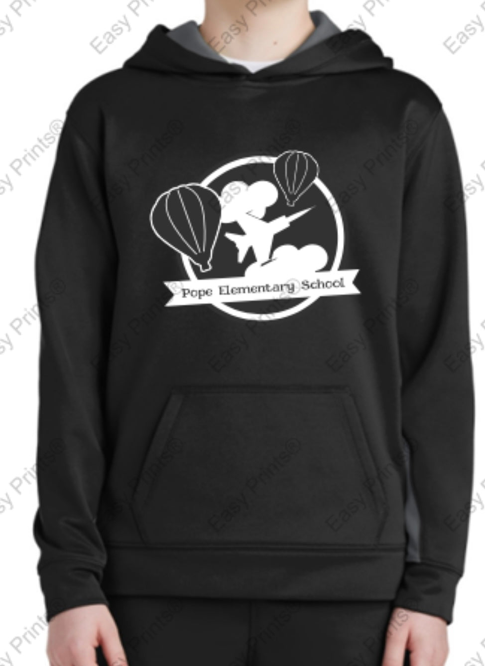 Sport-Tek® Youth Sport-Wick® Fleece Colorblock Hooded Pullover