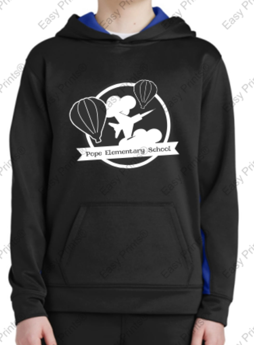 Sport-Tek® Youth Sport-Wick® Fleece Colorblock Hooded Pullover