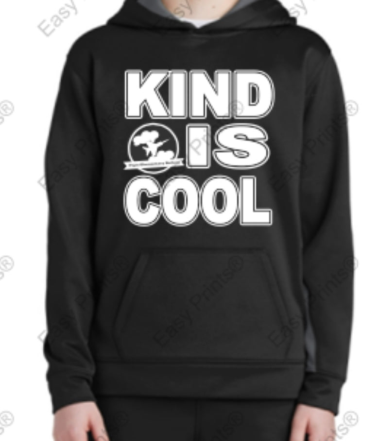 Sport-Tek® Youth Sport-Wick® Fleece Colorblock Hooded Pullover