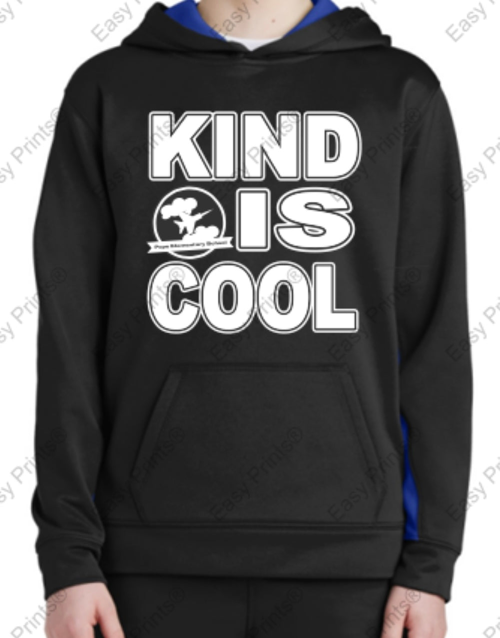 Sport-Tek® Youth Sport-Wick® Fleece Colorblock Hooded Pullover