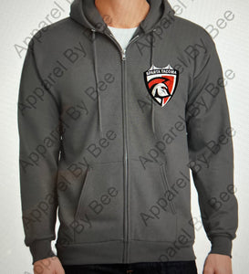 Sparta Port & Company® - Core Fleece Full-Zip Adult and Youth Hooded Sweatshirt