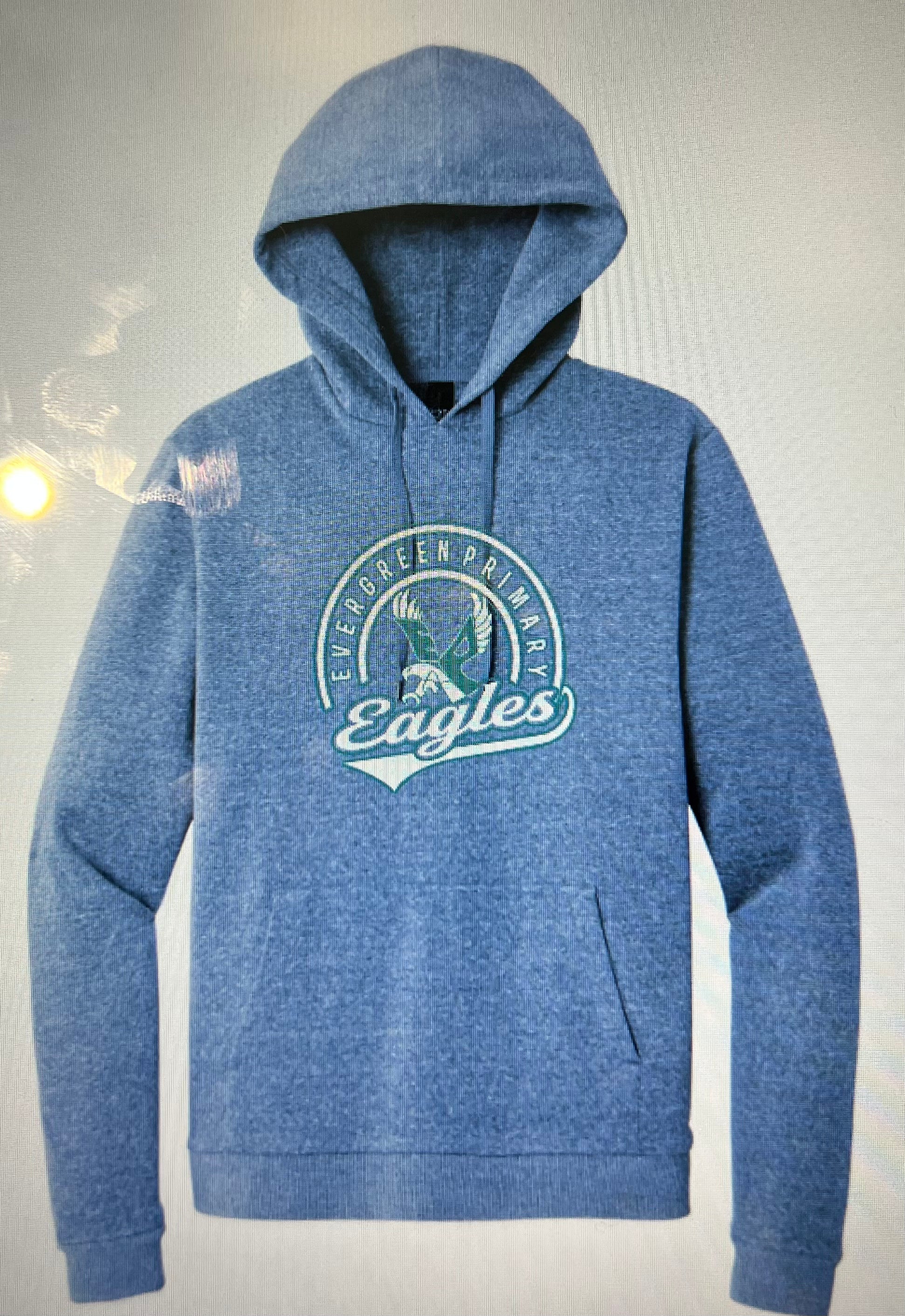 NEW Evergreen Logo Adult District Hooded Sweatshirt