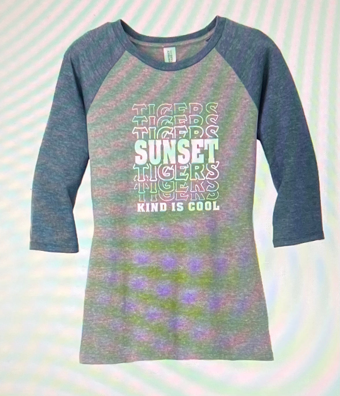 NEW Sunset Kind Is Cool Women's 3/4 Sleeve T