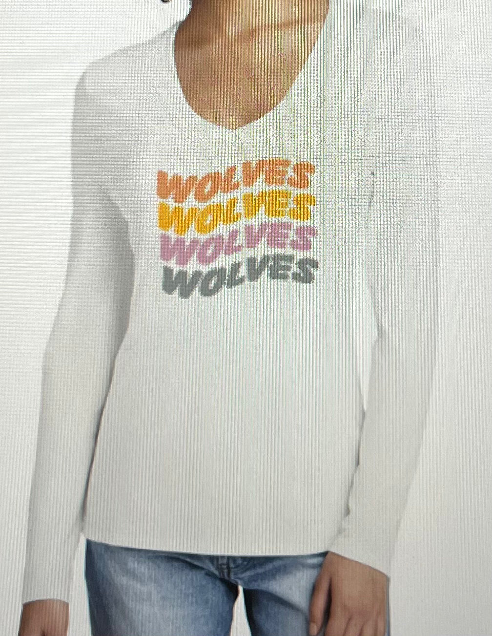 NEW DRUM Women's Long Sleeve V-Neck Tee