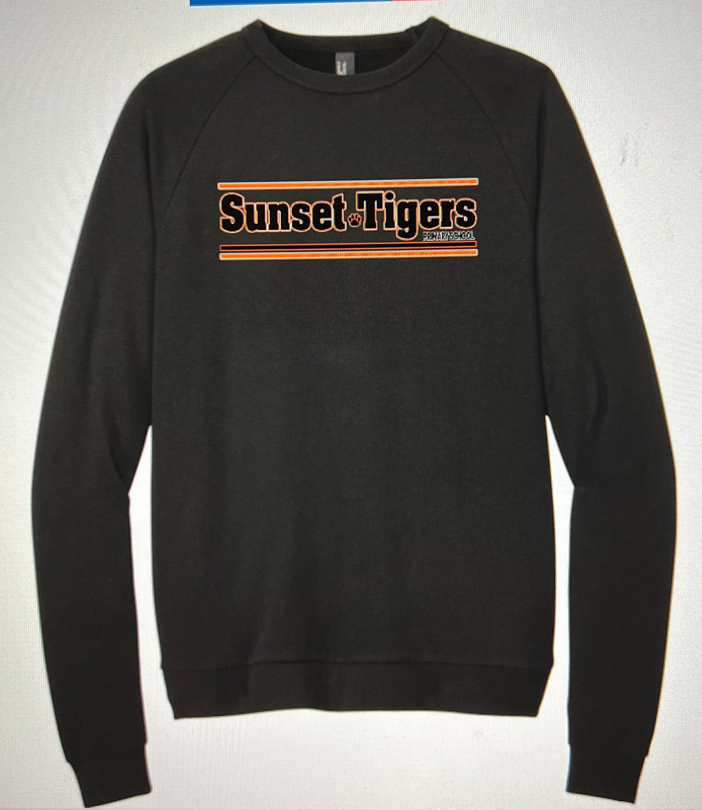 NEW Sunset Tigers Logos Perfect Crewneck