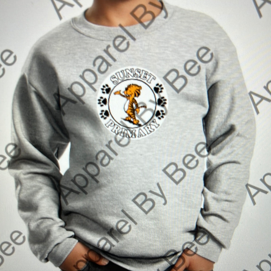 Sunset Tigers Youth and Adult Core Fleece Crewneck Sweatshirt