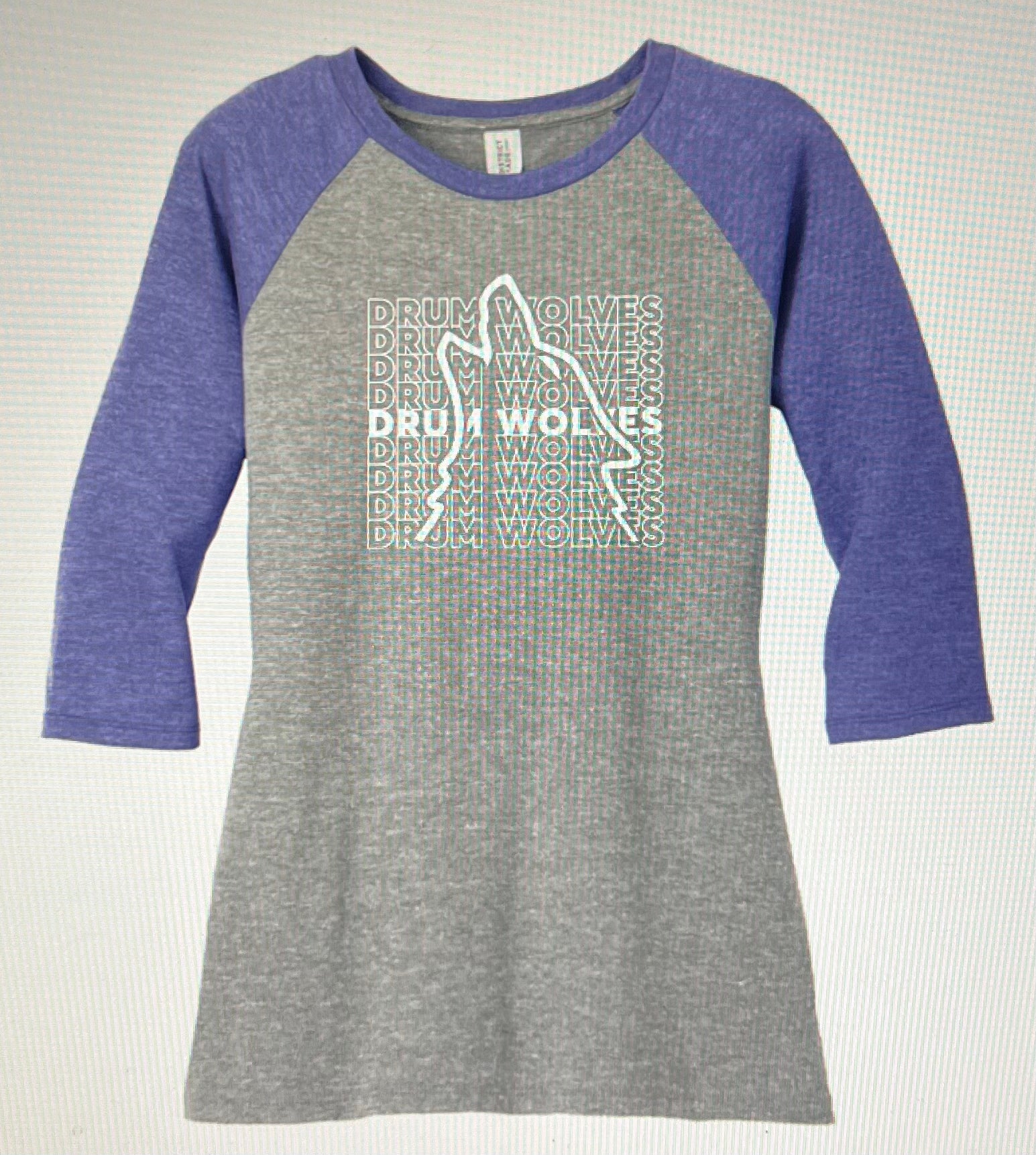 NEW Drum Logo Women's 3/4 Sleeve T