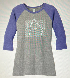 NEW Drum Logo Women's 3/4 Sleeve T