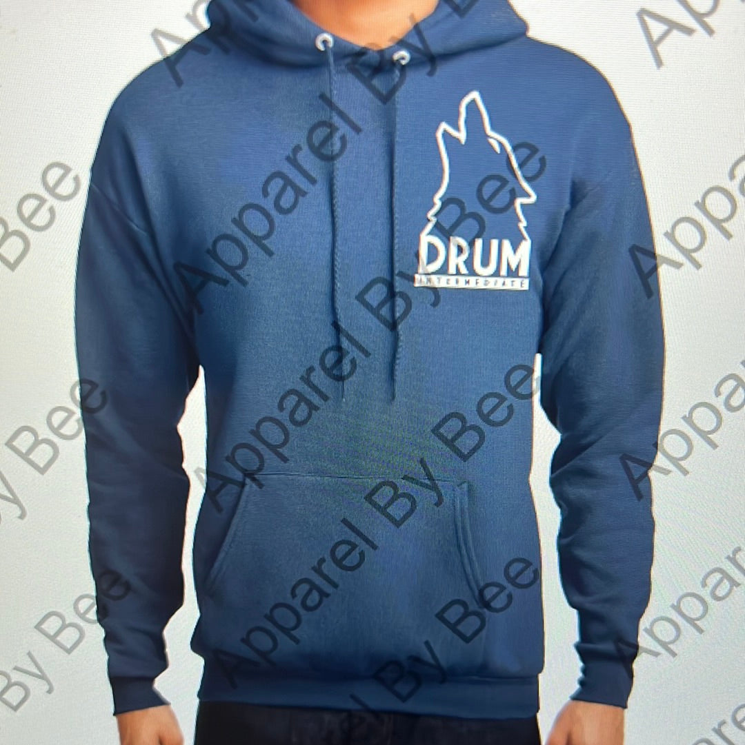 Drum Hooded Youth and Adult Sweatshirt