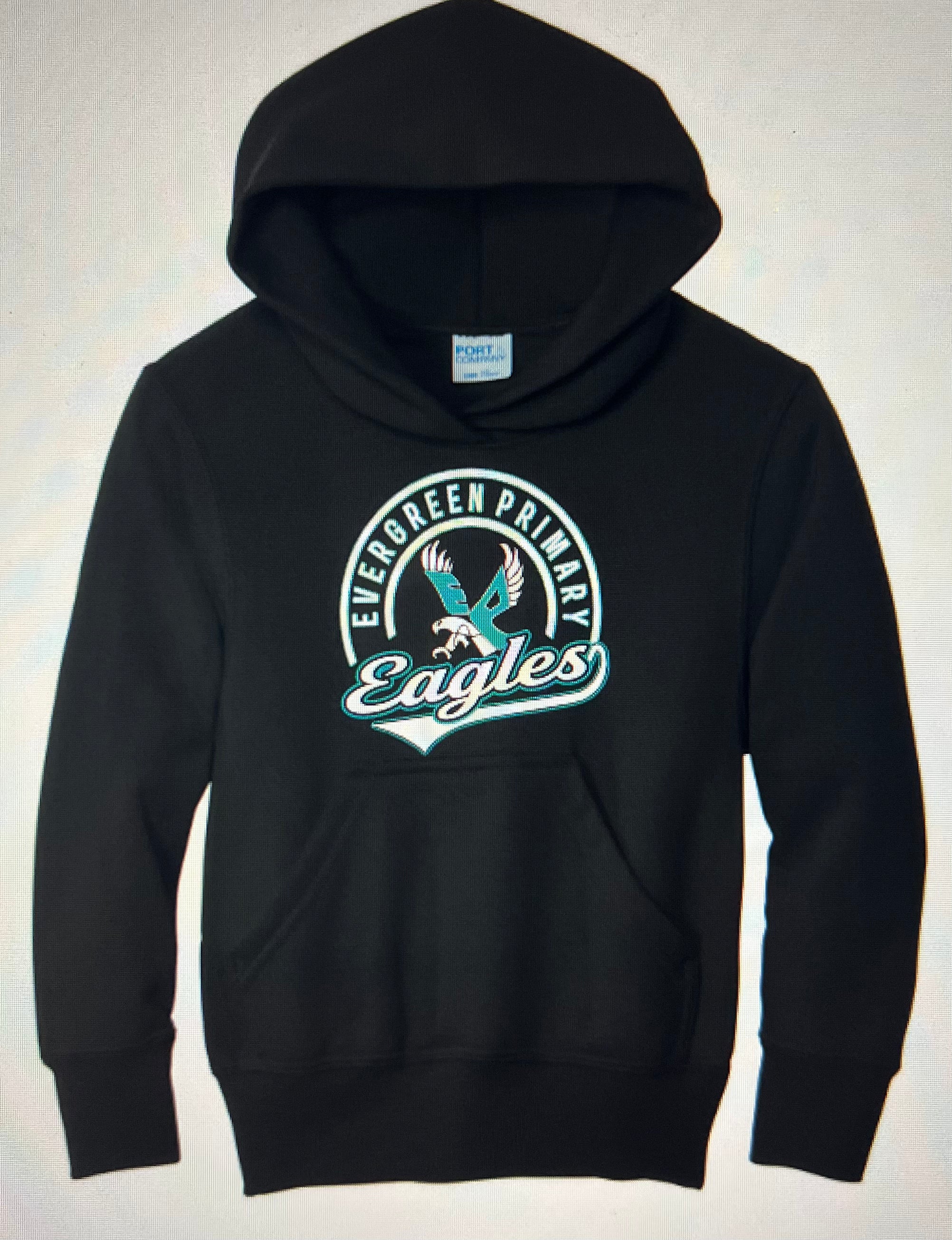 NEW Logo Evergreen Primary Hooded Youth and Adult Sweatshirt