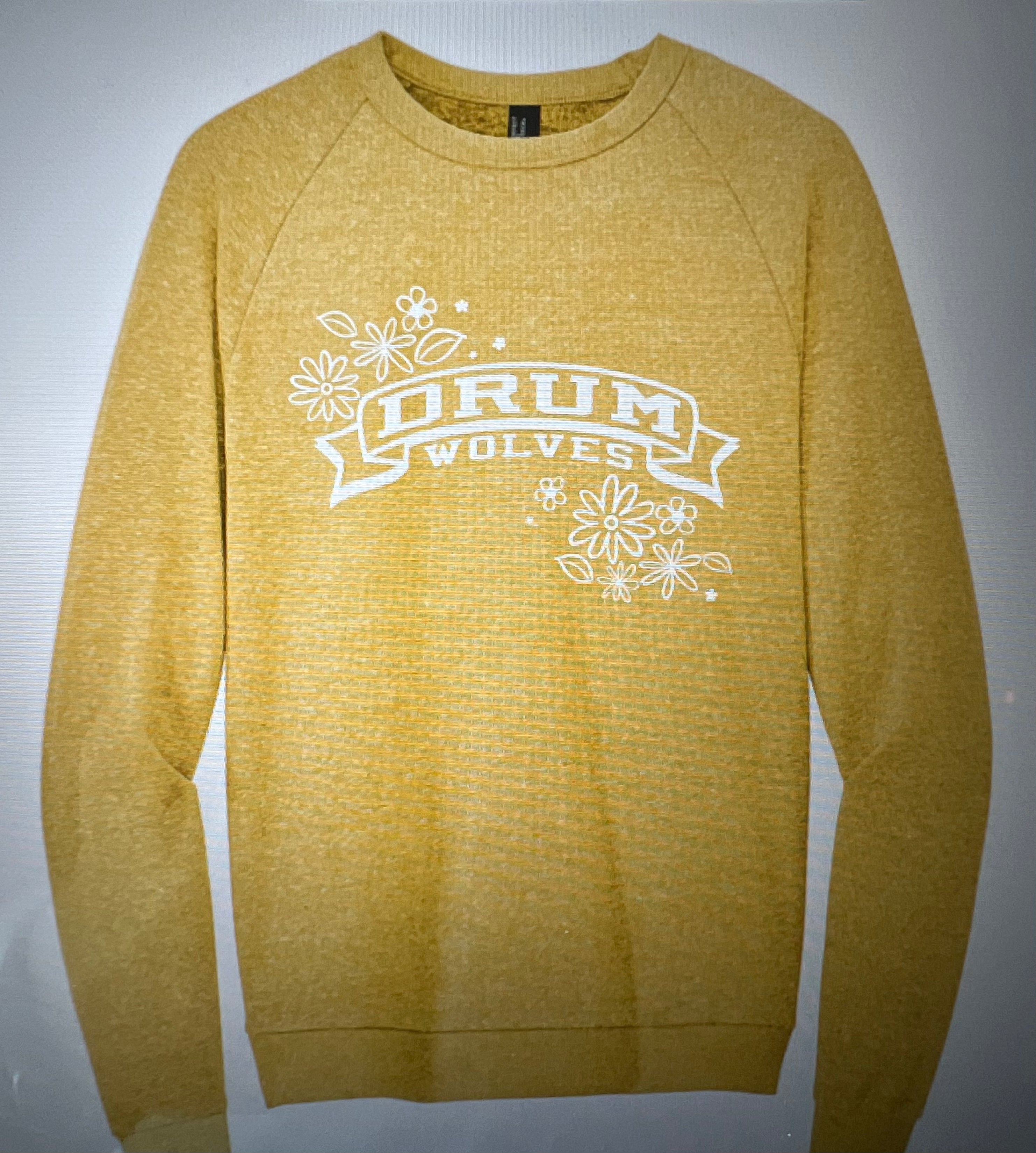 NEW Drum Flowers Logo Perfect Crewneck