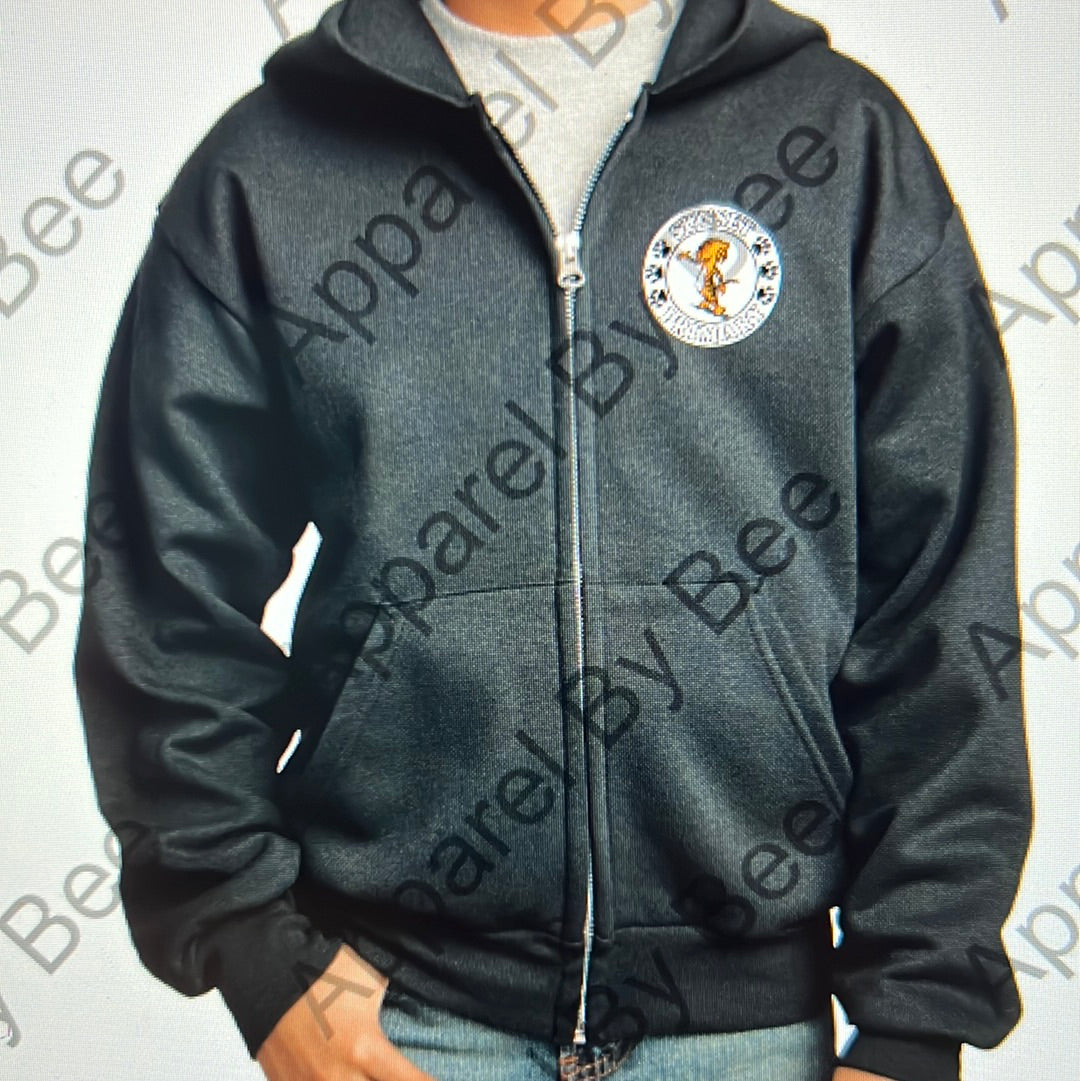 Sunset Tigers Port & Company® - Core Fleece Full-Zip Adult and Youth Hooded Sweatshirt
