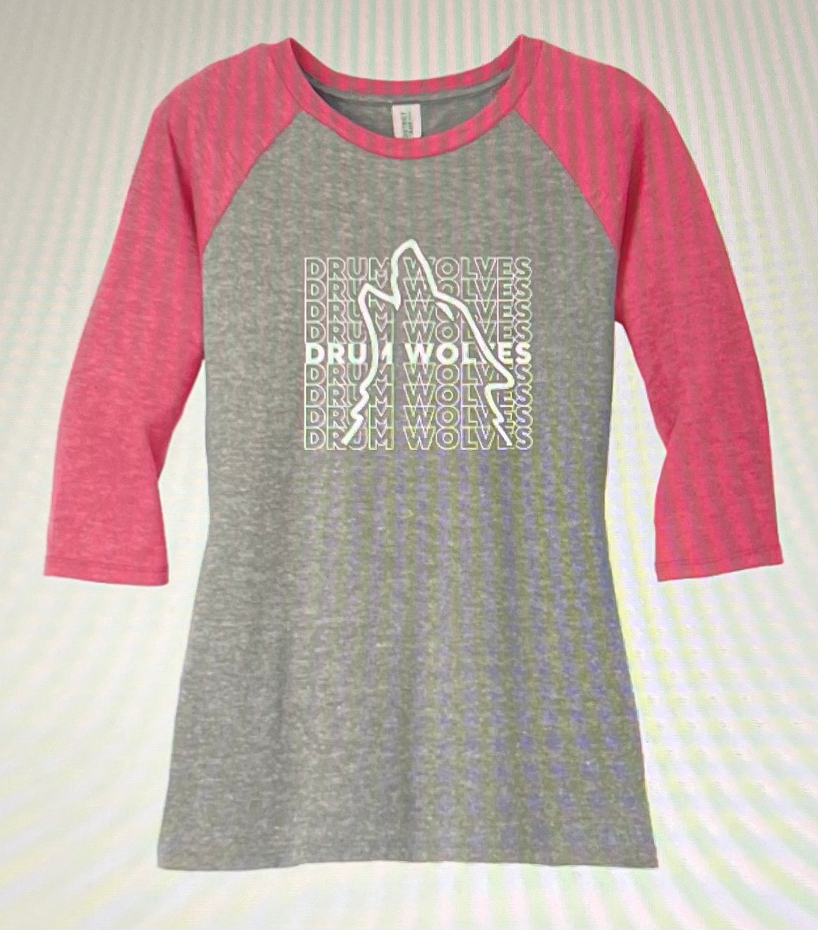 NEW Drum Logo Women's 3/4 Sleeve T