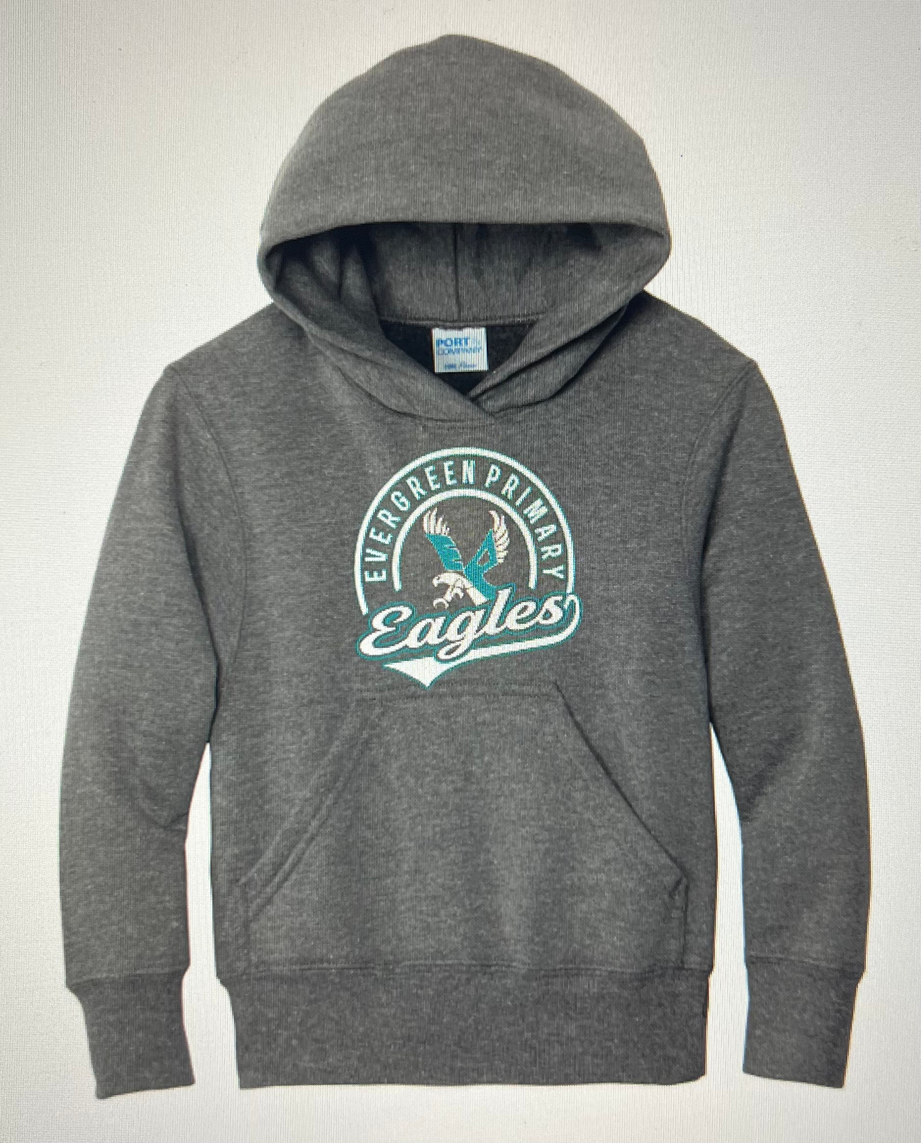 NEW Logo Evergreen Primary Hooded Youth and Adult Sweatshirt