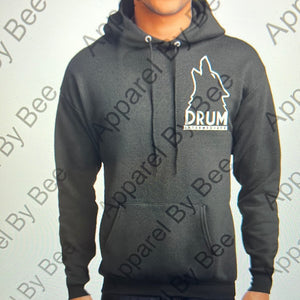 Drum Hooded Youth and Adult Sweatshirt