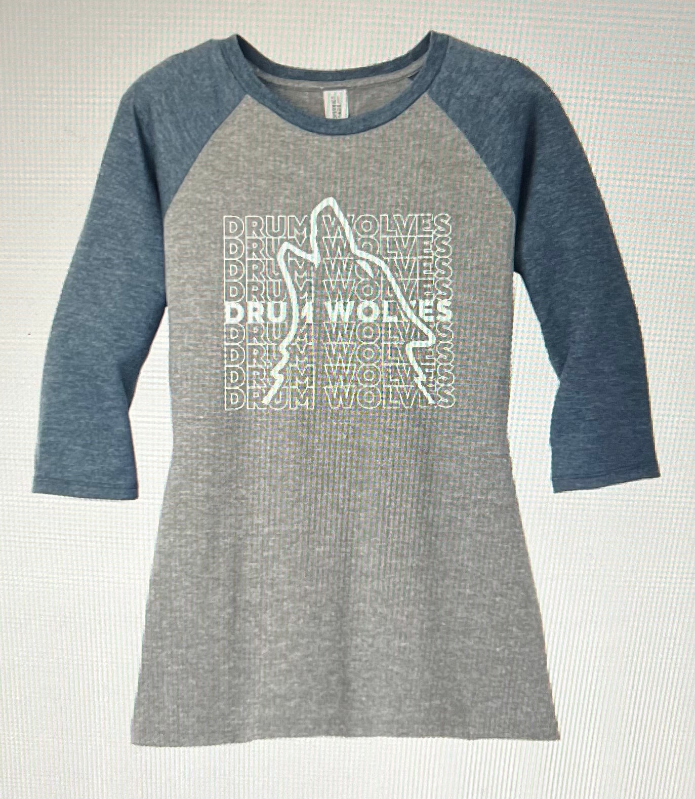 NEW Drum Logo Women's 3/4 Sleeve T