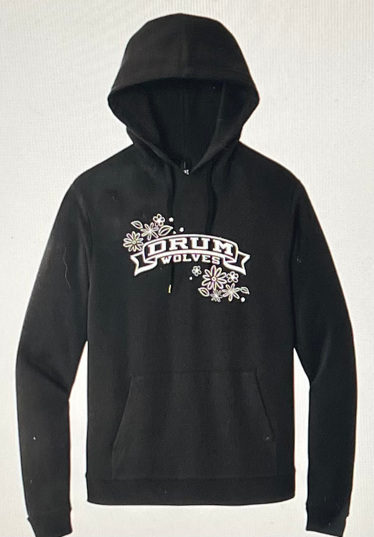NEW Drum Flower Logo District Hooded Sweatshirt