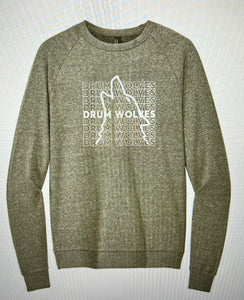 NEW Drum Wolves Logo Perfect Crewneck