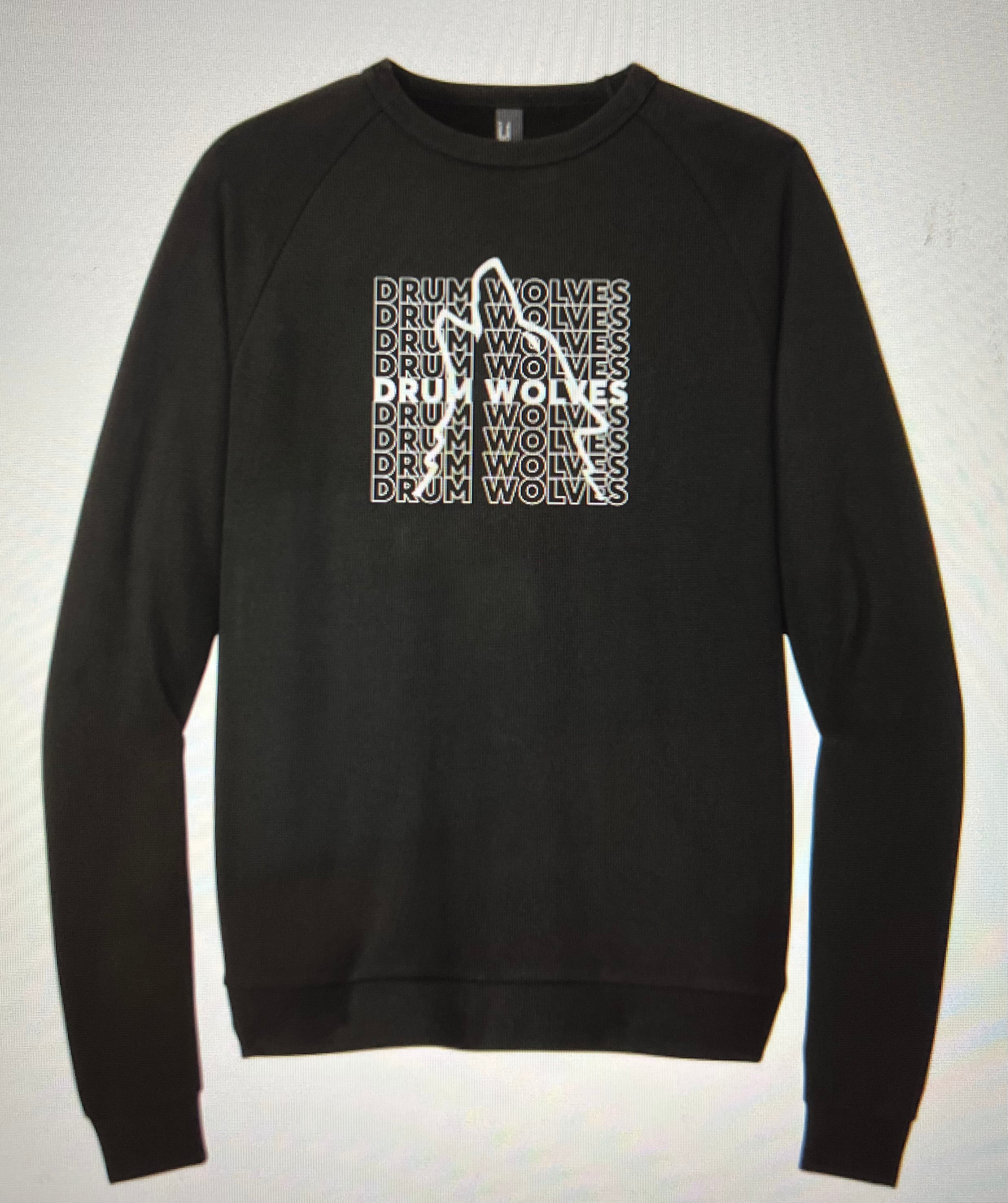 Drum NEW  WOLVES LOGO Perfect Crewneck