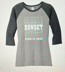 NEW Sunset Kind Is Cool Women's 3/4 Sleeve T
