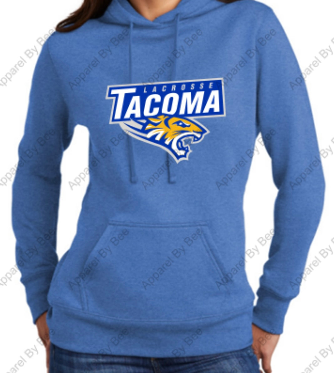 Tacoma Tigers Lacrosse Ladies Fleece Hooded Sweatshirt