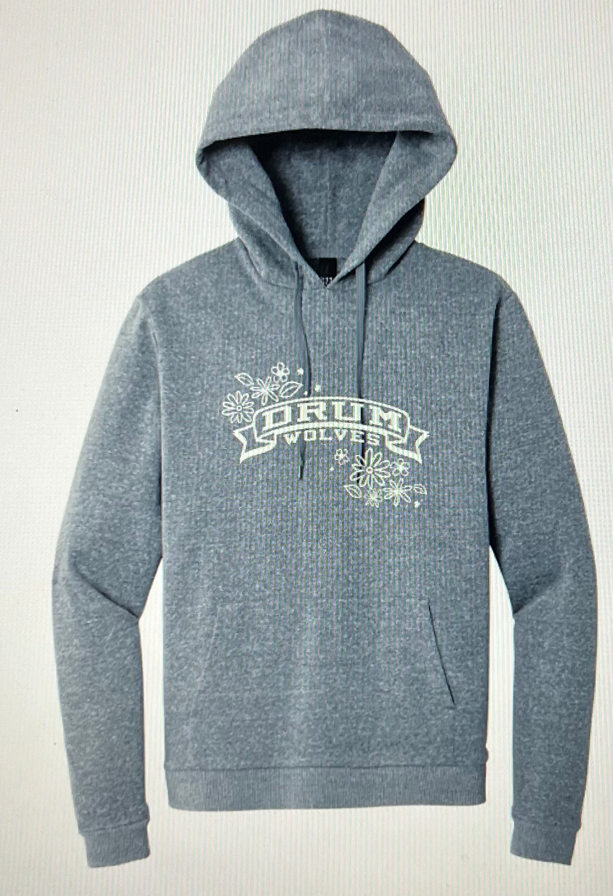 NEW Drum Flower Logo District Hooded Sweatshirt