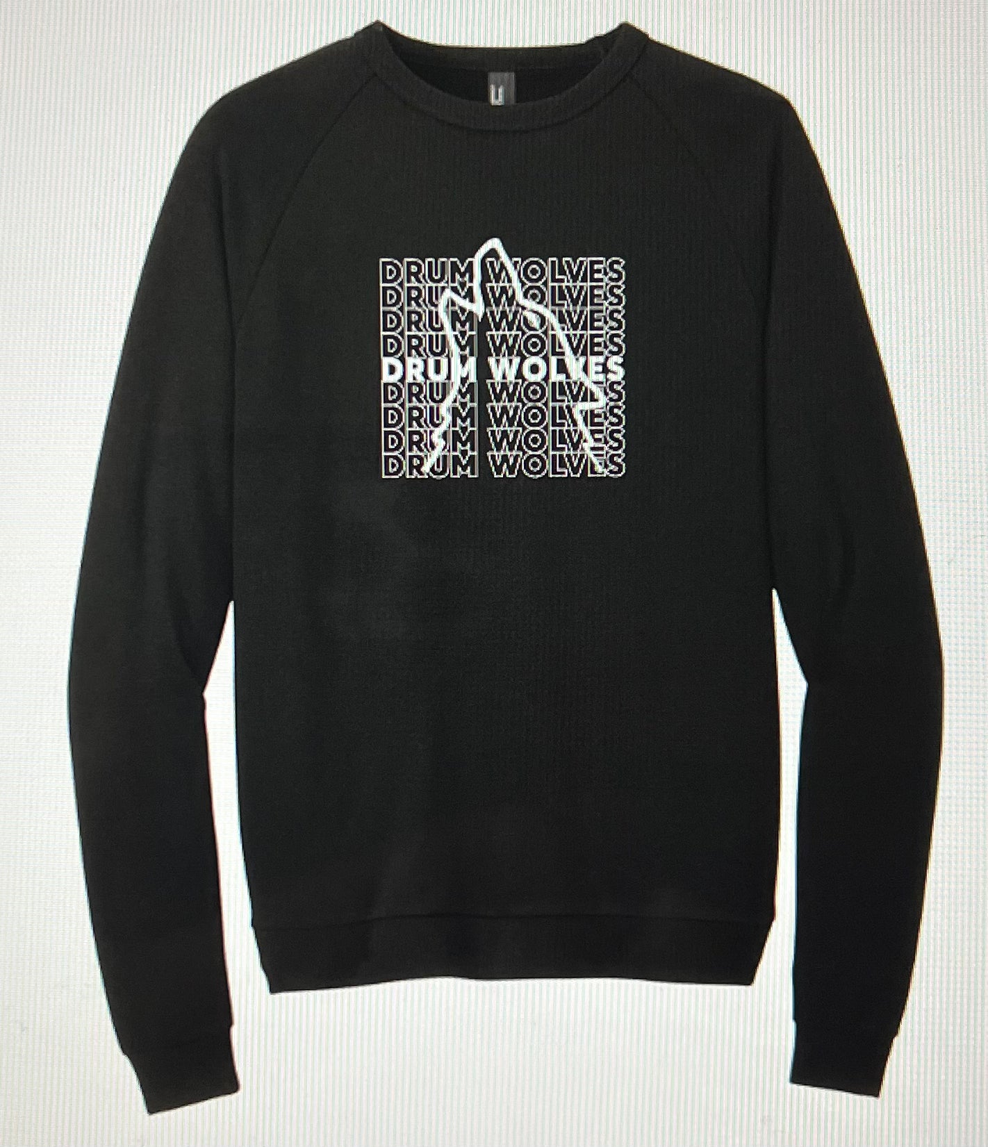 NEW Drum Wolves Logo Perfect Crewneck